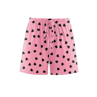 Ekouaer Women Pajama Shorts Comfy Lounge Bottom Stretch Strip Sleepwear Drawstring Pj Bottoms