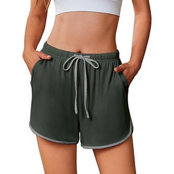 Ekouaer Women's Pajama Shorts Elastic Waist Sleep Shorts Stylish Lounge Shorts Casual Comfy Shorts