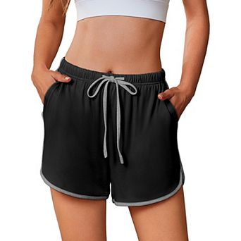 Ekouaer Women's Pajama Shorts Elastic Waist Sleep Shorts Stylish Lounge Shorts Casual Comfy Shorts