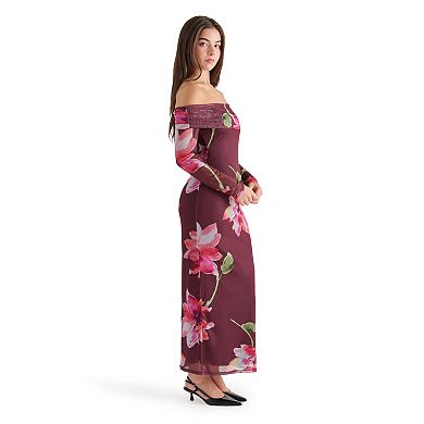 Juniors' madden girl Off Shoulder Maxi Dress