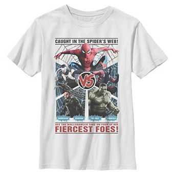Boys 6-20 Marvel Spider-Man: Brand New Day Spider-Man Vs The Fiercest Foes Graphic Tee