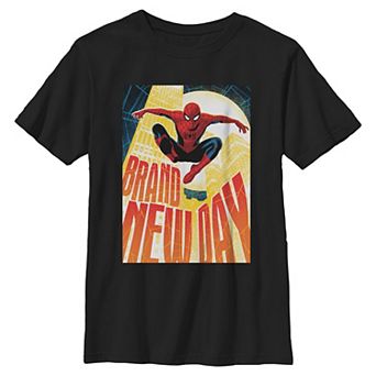 Boys 6-20 Marvel Spider-Man: Brand New Day Hulk Spider Webs City Graphic Tee