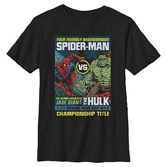 Boys 6-20 Marvel Spider-Man: Brand New Day Spider-Man Vs The Hulk Graphic Tee