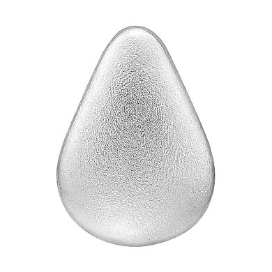 Aleure Precioso Sterling Silver Sandblast Texture Teardrop Shape Post Earrings