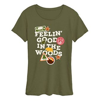 Women's Feelin' Good In The Woods Graphic Tee