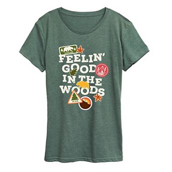 Women's Feelin' Good In The Woods Graphic Tee