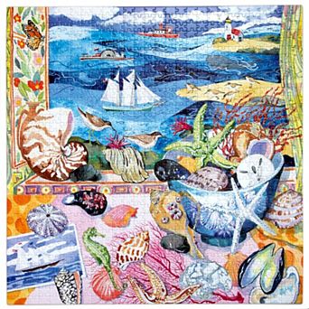 eeBoo Piece & Love 1000 pc Jigsaw Puzzle Coastal Still Life & Seascape Scene