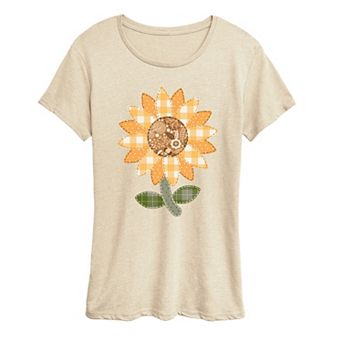 Women's Sunflower Patches Graphic Tee