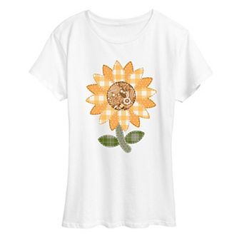 Women's Sunflower Patches Graphic Tee