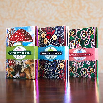 eeBoo Mushroom 3-Pack Nature Themed Little Notebooks