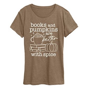 Women's Books & Pumpkins Graphic Tee