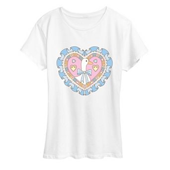 Women's Coquette Goose Heart Graphic Tee