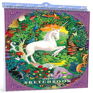 eeBoo Unicorn Sketchbook 60 Pages Art & Creativity Supplies