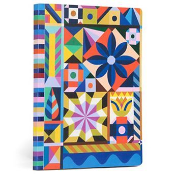eeBoo Starlight Pinwheels 112-Page Gilded Journal - Dotted & Lined High-Quality Paper
