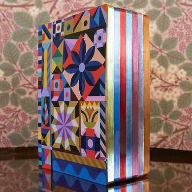 eeBoo Starlight Pinwheels 112-Page Gilded Journal - Dotted & Lined High-Quality Paper