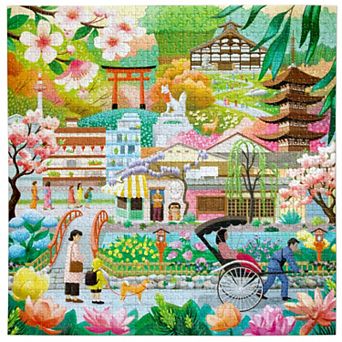 eeBoo Seasons in Kyoto 1000 pc Jigsaw Puzzle
