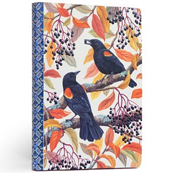 eeBoo Autumn Blackbirds 112-Page Gilded Journal Hardcover Diary Book