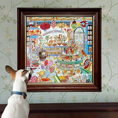 eeBoo Piece & Love 1000-Piece Jigsaw Puzzle Whimsical Candy Store Scene