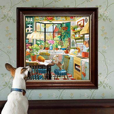 eeBoo Springtime Kitchen 1000-Piece Jigsaw Puzzle Glossy High-Quality Pieces