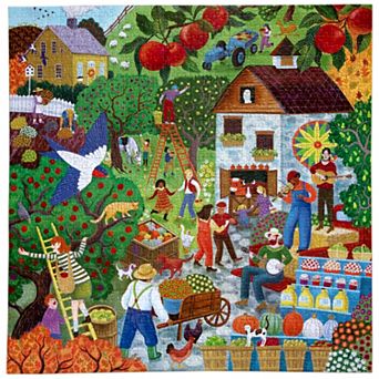 eeBoo Piece & Love 1000 pc Jigsaw Puzzle Autumn Harvest Scene
