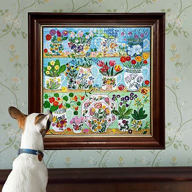 eeBoo Piece & Love 1000-Piece Jigsaw Puzzle Floral Cupboard Scene