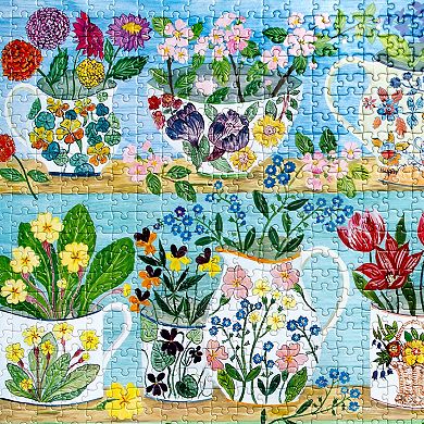 eeBoo Piece & Love 1000-Piece Jigsaw Puzzle Floral Cupboard Scene