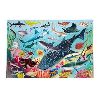 eeBoo Sharks & Friends 20 pc Jigsaw Puzzle Glossy High-Quality Pieces