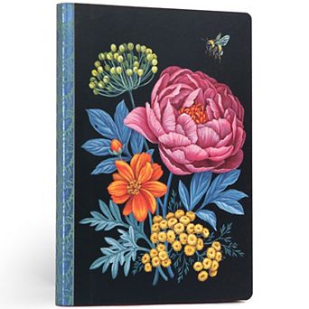 eeBoo Abundant Bouquet Gilded Journal 112 Dotted & Lined Pages Hardcover Diary Book