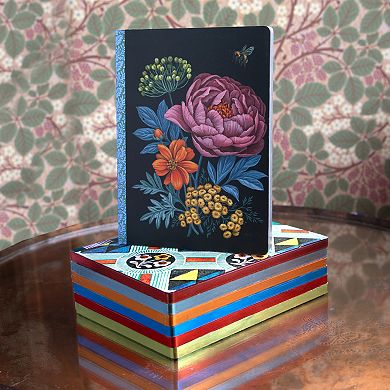 eeBoo Abundant Bouquet Gilded Journal 112 Dotted & Lined Pages Hardcover Diary Book