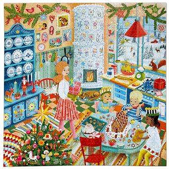 eeBoo Swedish Holiday Kitchen 1000 pc Jigsaw Puzzle