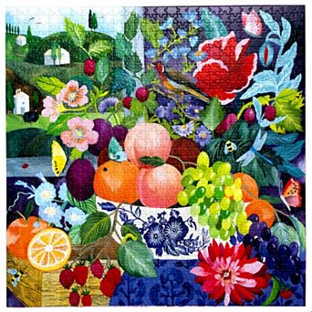 eeBoo Piece & Love 1000 pc Jigsaw Puzzle Stone Fruit Still Life