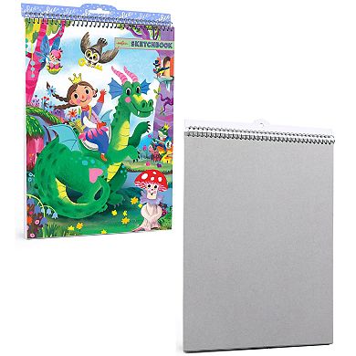 eeBoo Fairytale Dragon Sketchbook 60-Page Spiral Bound Art Pad