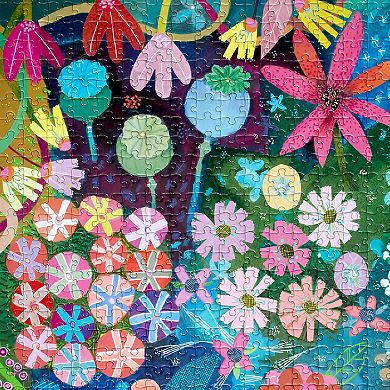 eeBoo Piece & Love 1000-Piece Jigsaw Puzzle Seeds & Flowers