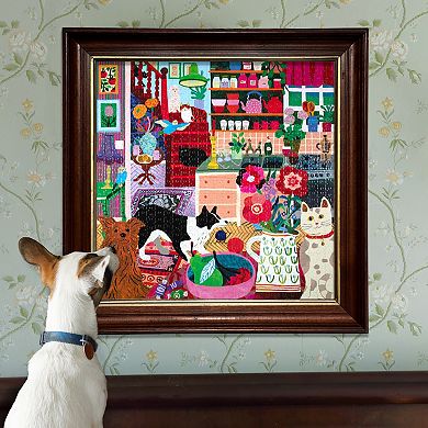 eeBoo Pets in the Kitchen 1000-Piece Jigsaw Puzzle Glossy High-Quality Pieces
