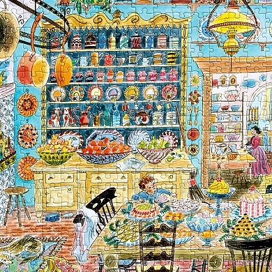 eeBoo Victorian Kitchen 1000-Piece Puzzle Cozy 19th-Century Baking Scene Jigsaw