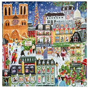 eeBoo Piece & Love Paris Christmas 1000 pc Jigsaw Puzzle