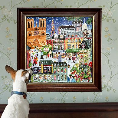 eeBoo Piece & Love Paris Christmas 1000-Piece Jigsaw Puzzle