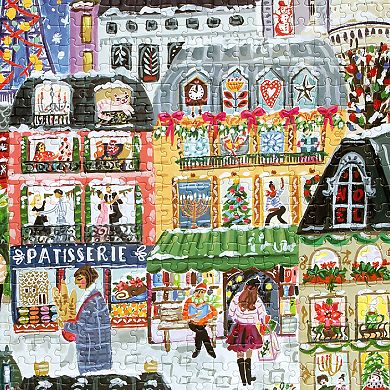 eeBoo Piece & Love Paris Christmas 1000-Piece Jigsaw Puzzle