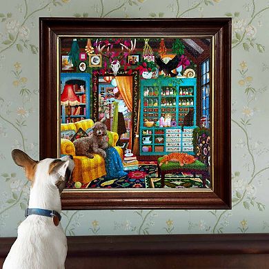 eeBoo Sorcerer's Den 1000-Piece Puzzle Magical & Cozy Clutter Home Scene