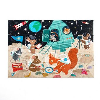 eeBoo Space Exploration 20 pc Jigsaw Puzzle Oversized Glossy High-Quality Pieces