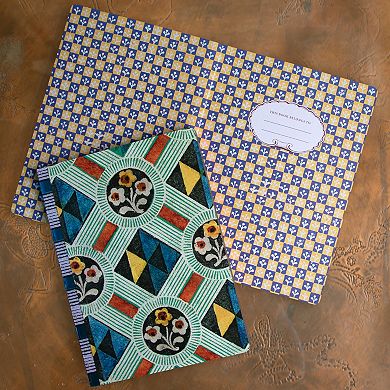 eeBoo Saxton's Pattern Gilded Journal Hardcover 112 Dotted & Lined Pages Adult Diary Book