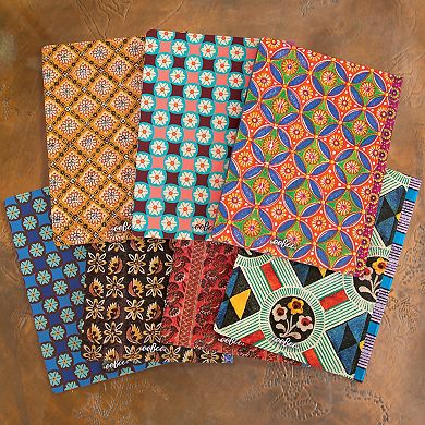 eeBoo Luisa's Pattern Gilded Journal 112 Dotted & Lined Pages Hardcover Diary Book
