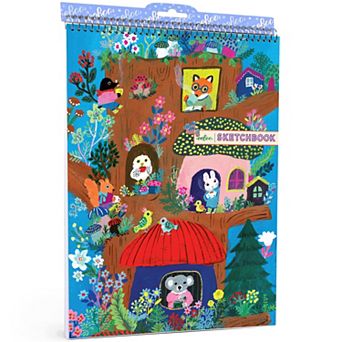 eeBoo Woodland Animal Spiral Bound Sketchbook 60 Pages Inches Kids Art Supplies