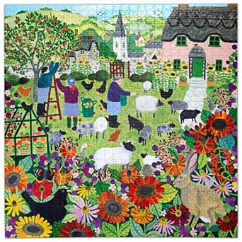 eeBoo Village Orchard 1000 pc Jigsaw Puzzle