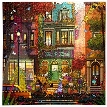 eeBoo Fall In Brooklyn 1000 pc Puzzle Square Jigsaw