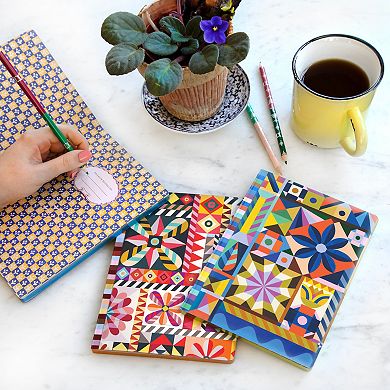 eeBoo Sunshine Pinwheels Gilded Journal Hardcover 112 Dotted & Lined Pages