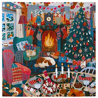 eeBoo Piece & Love 1000 pc Jigsaw Puzzle English Cottage Christmas