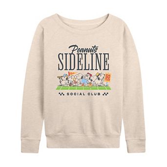 Women's Peanuts Sideline Social Club French Terry Long Sleeve Tee