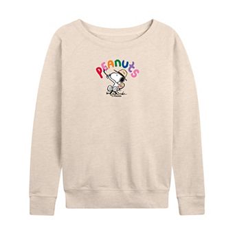 Women's Peanuts Snoopy French Terry Long Sleeve Tee