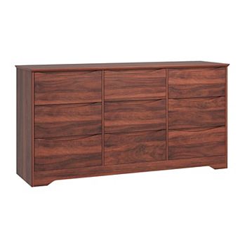 Wooden Dresser with 9 Drawers, Tall Modern Closet with Deep Storage